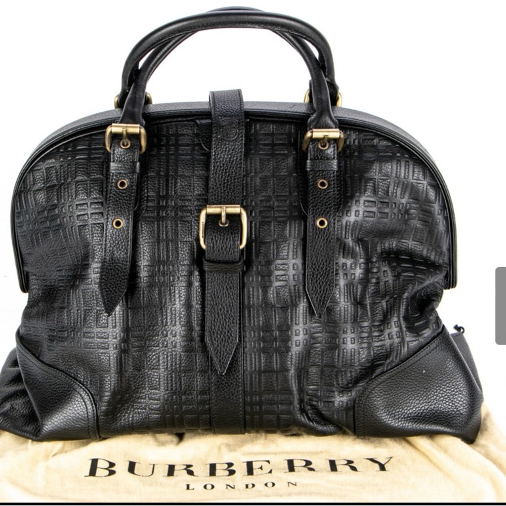 Burberry leather big bag